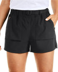 CRZ YOGA Women's Waterproof Stretch Hiking Shorts Mid Rise - 3in