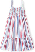 Girls Short Sleeve Cotton Poplin Dress - Twirl-Ready Style