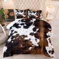 Cow Print Bedding Set Queen Size Cartoon Comforter Set - Soft & Cozy