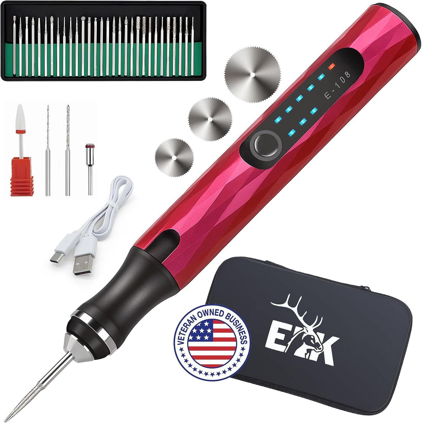ELK Customizer Engraving Pen - Rechargeable & Beginner Friendly