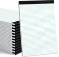 Graph Paper Pad 8.5 x 11 4x4 Grid Pad - Durable Perforated Sheets