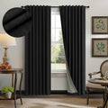 Nursery Blackout Curtains 63 Inch Length for Bedroom Decor
