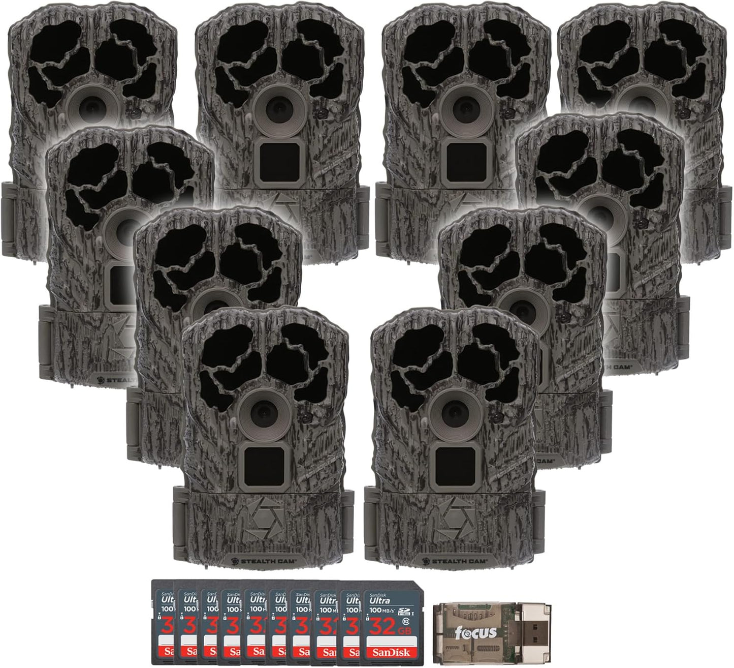 Stealth Cam Browtine 16MP Trail Camera Bundle with 32GB Cards