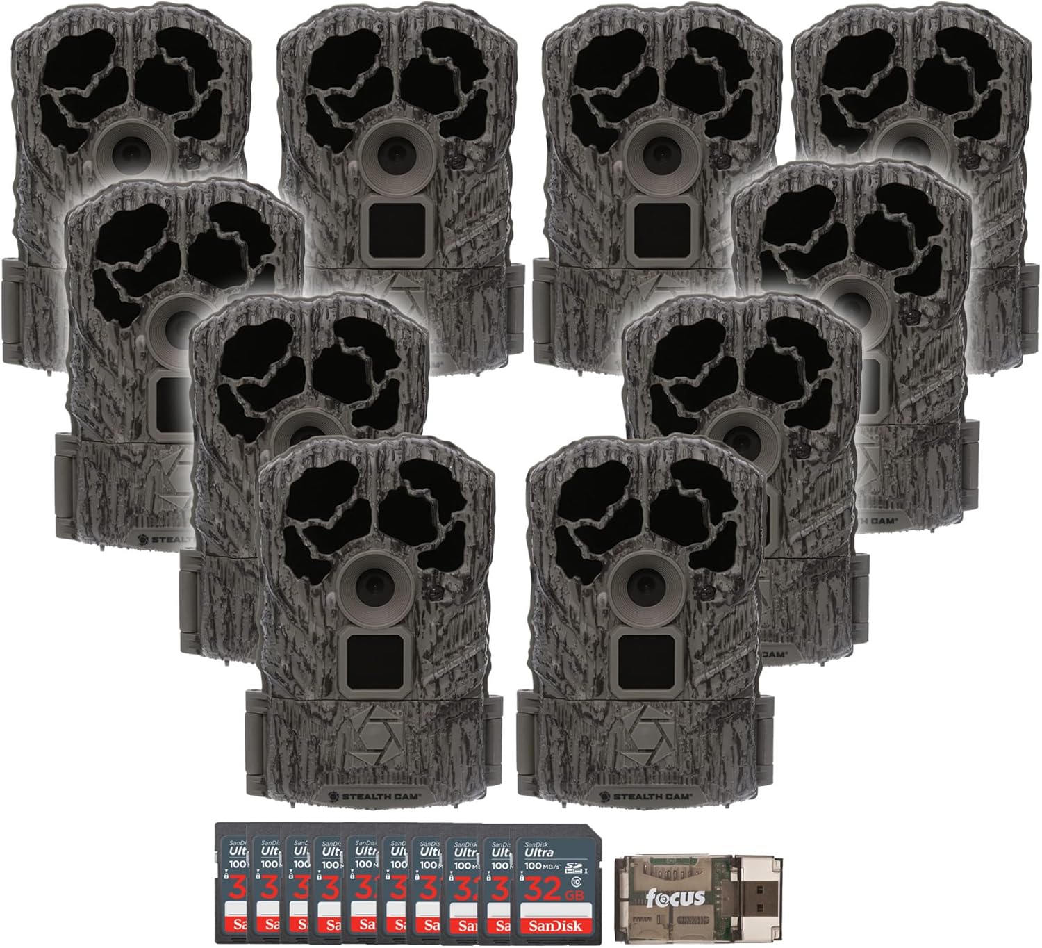Stealth Cam Browtine 16MP Trail Camera Bundle with 32GB Cards