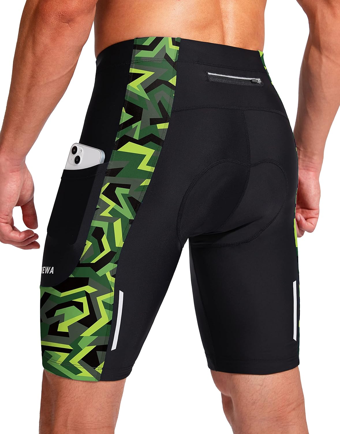 Bikewa Men's 3D Padded Cycling Shorts for Ultimate Comfort