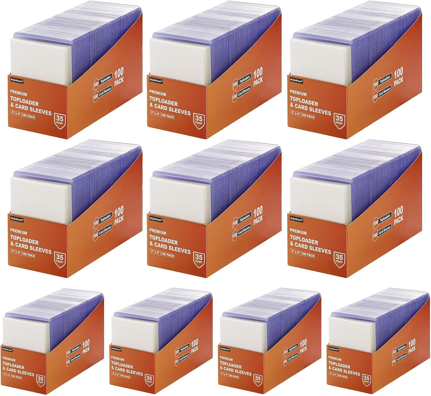 2000 Card Sleeves Top Loaders for Cards - Premium Protectors
