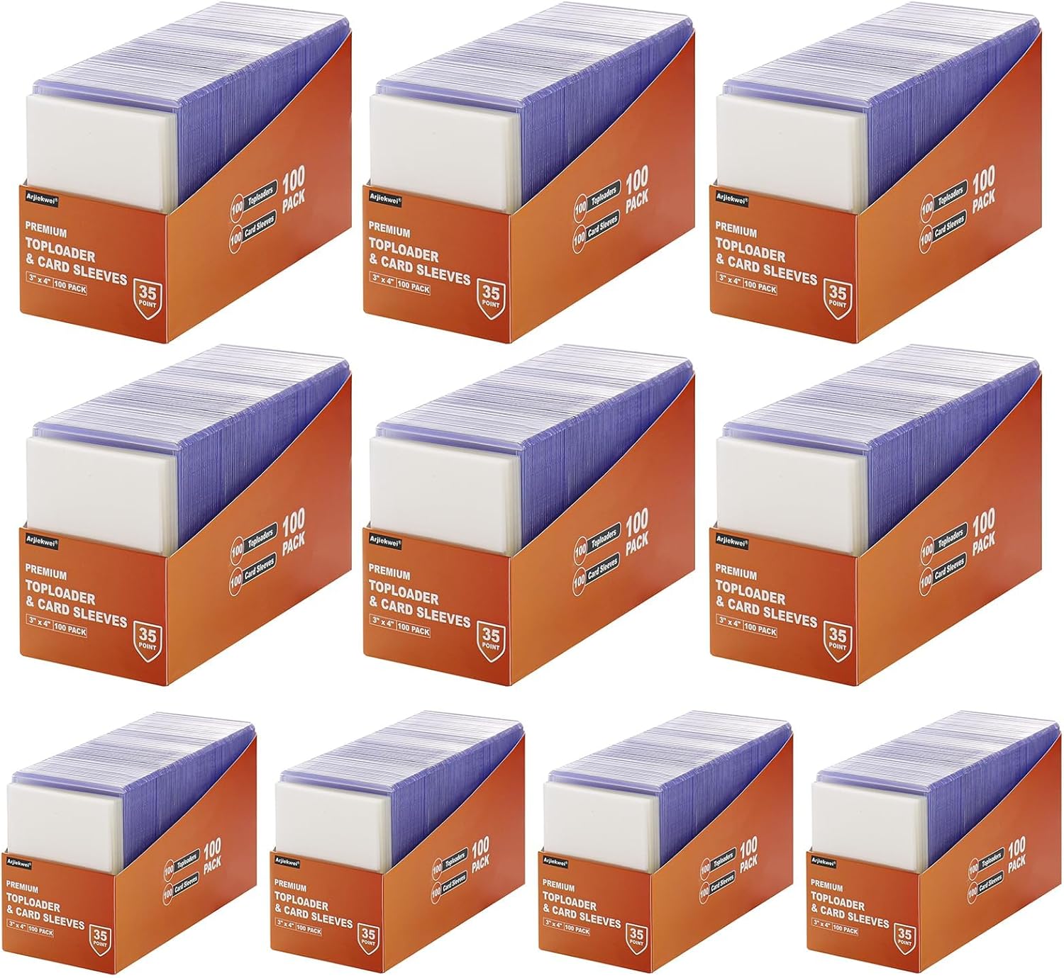 2000 Card Sleeves Top Loaders for Cards - Premium Protectors