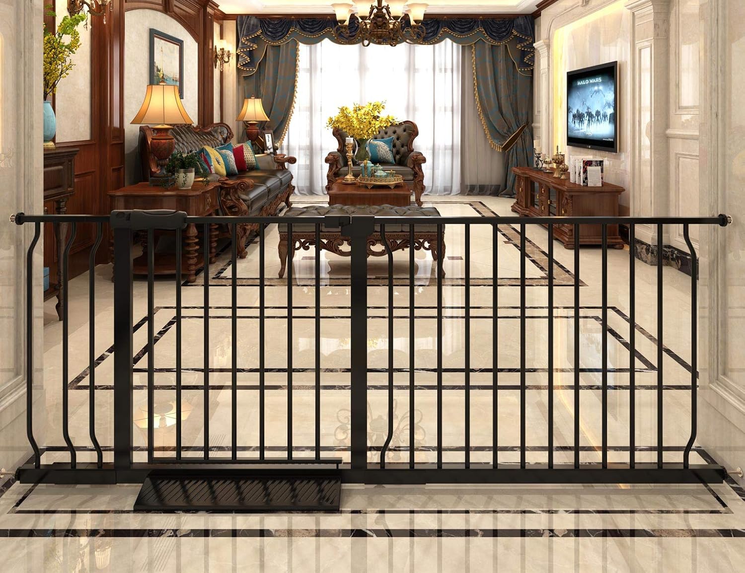 Extra Wide Baby Gate Tension Indoor Safety Gates for Pets