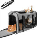 Soft Sided Two Cats Dog Carrier for Travel and Comfort