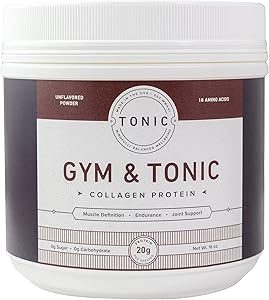 Gym & Tonic Low Calorie Collagen Protein Powder for Health