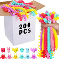Chivao 200 Pack Stretchy String Fidget Toys - Bulk Sensory Set