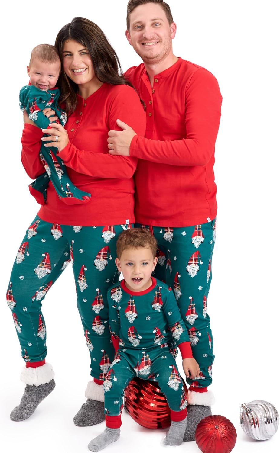 Family Matching Holiday Pajamas in Organic Cotton for Everyone