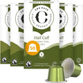 Cru Kafe Half Caff Espresso Capsules (50 Pods) - Smooth, Balanced