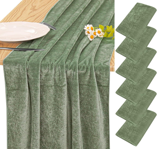 Luxurious Velvet Table Runner 20 x 120 Inches for Events