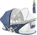 Portable Baby Bassinet Travel Bed with Mosquito Net and Canopy