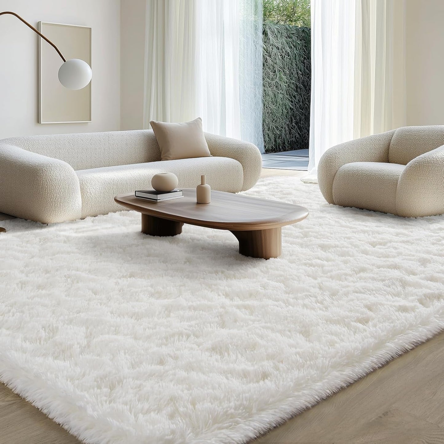 BENRON Fluffy Rugs for Living Room - Soft Washable Area Rugs