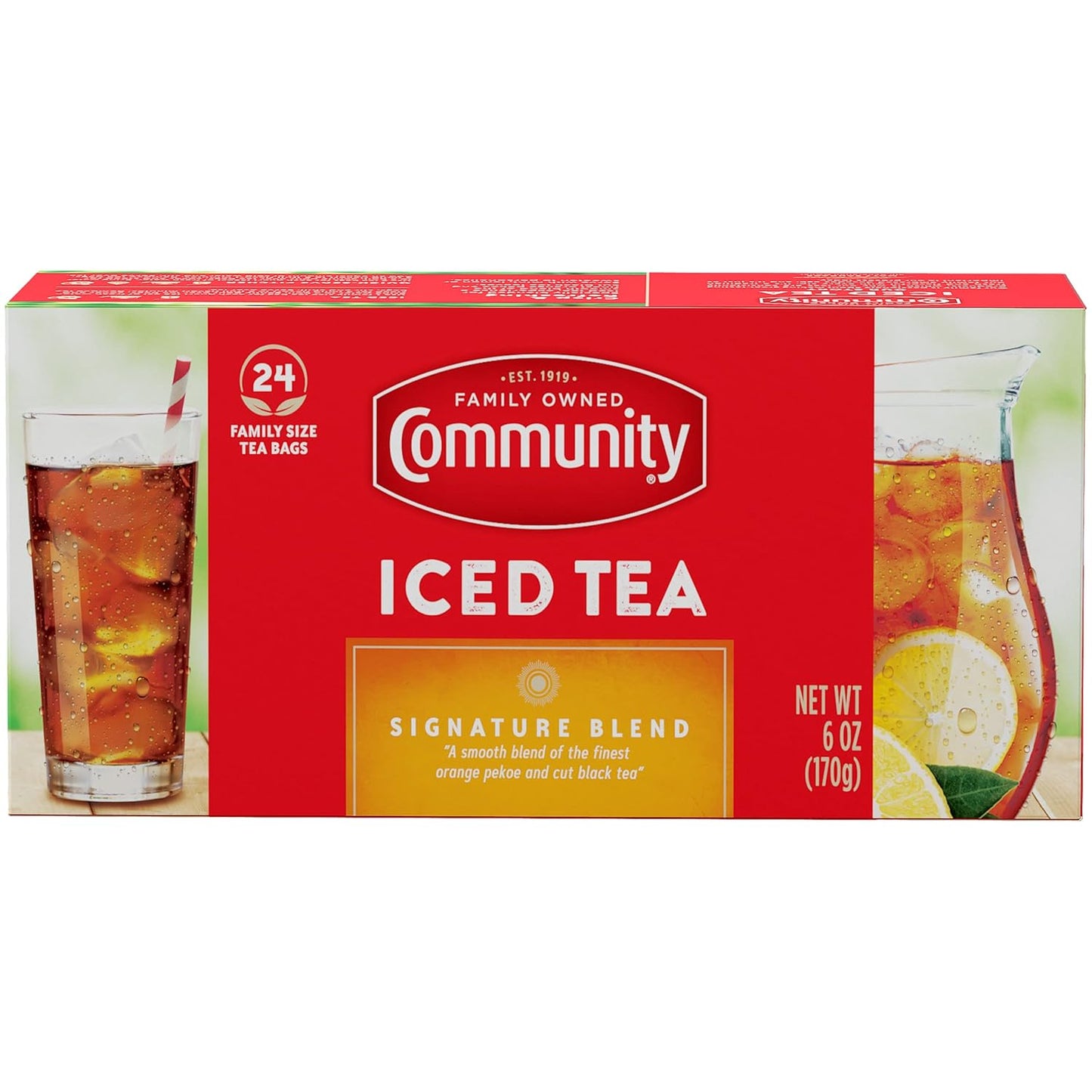 Refreshing Community Coffee Iced Tea - 24 Family Size Bags