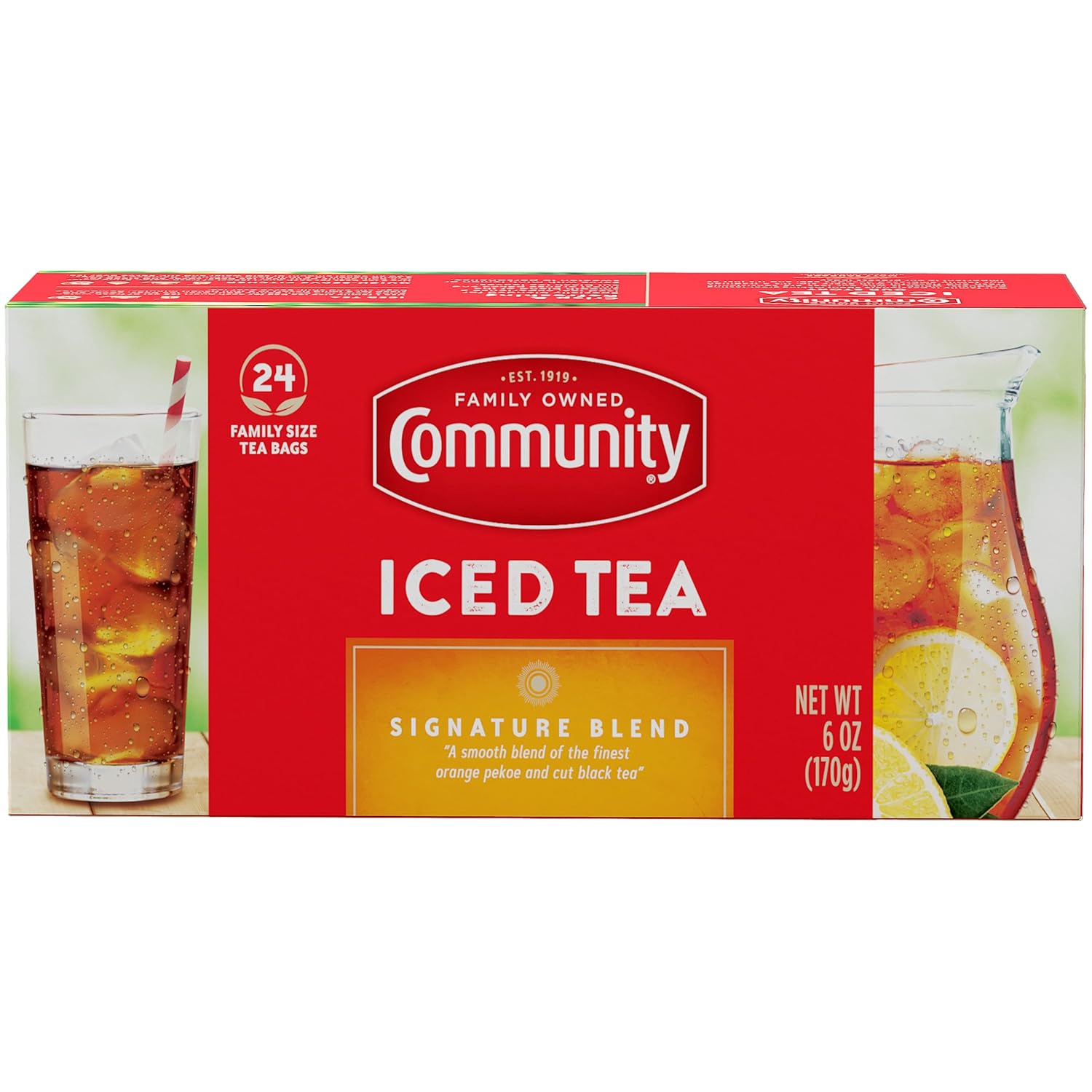 Refreshing Community Coffee Iced Tea - 24 Family Size Bags
