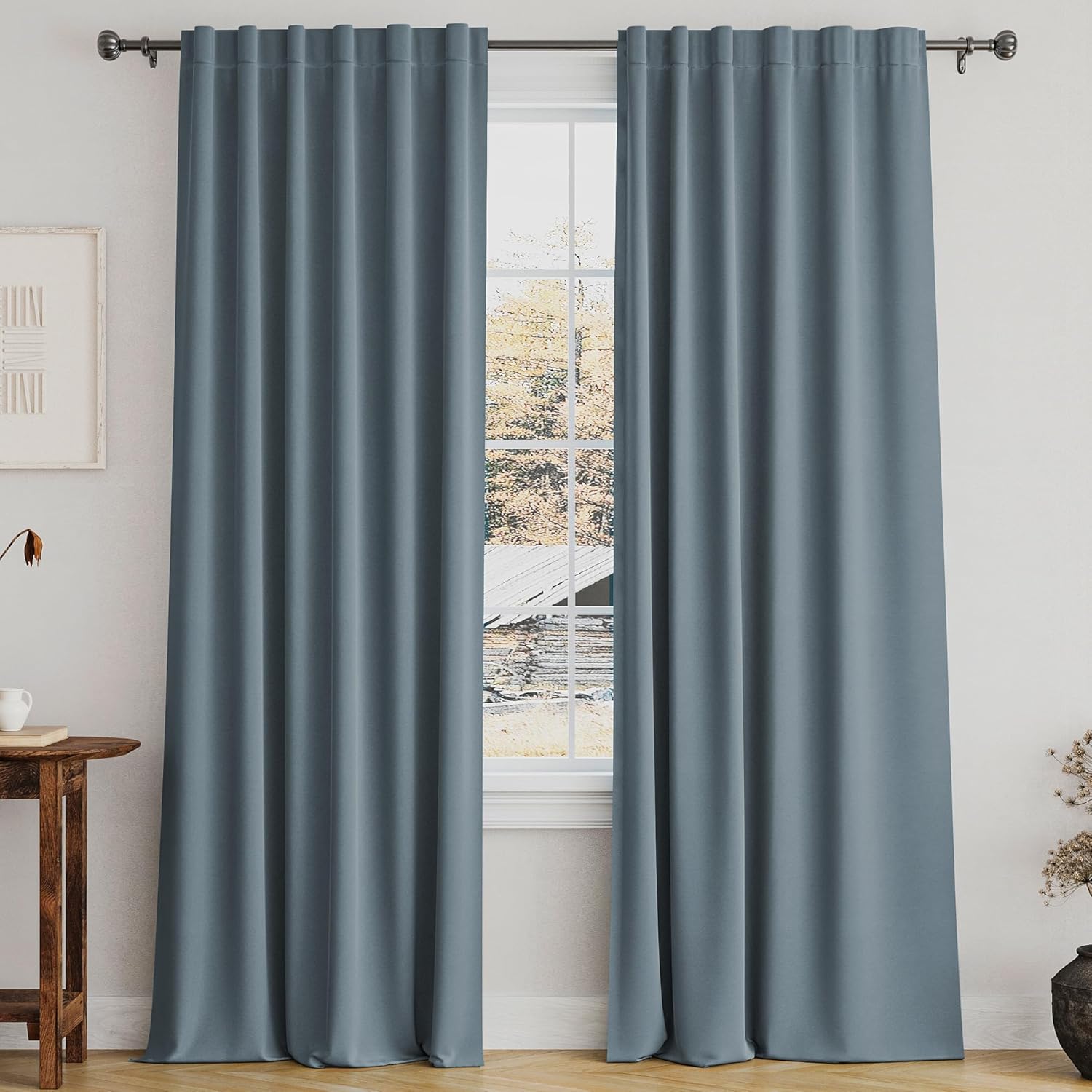 Turquoize Ultra Soft Blackout Curtains for Living Room 52 by 84