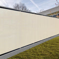 Privacy Screen Fence 5 ft x 114 ft Cream - Heavy Duty Outdoor Privacy