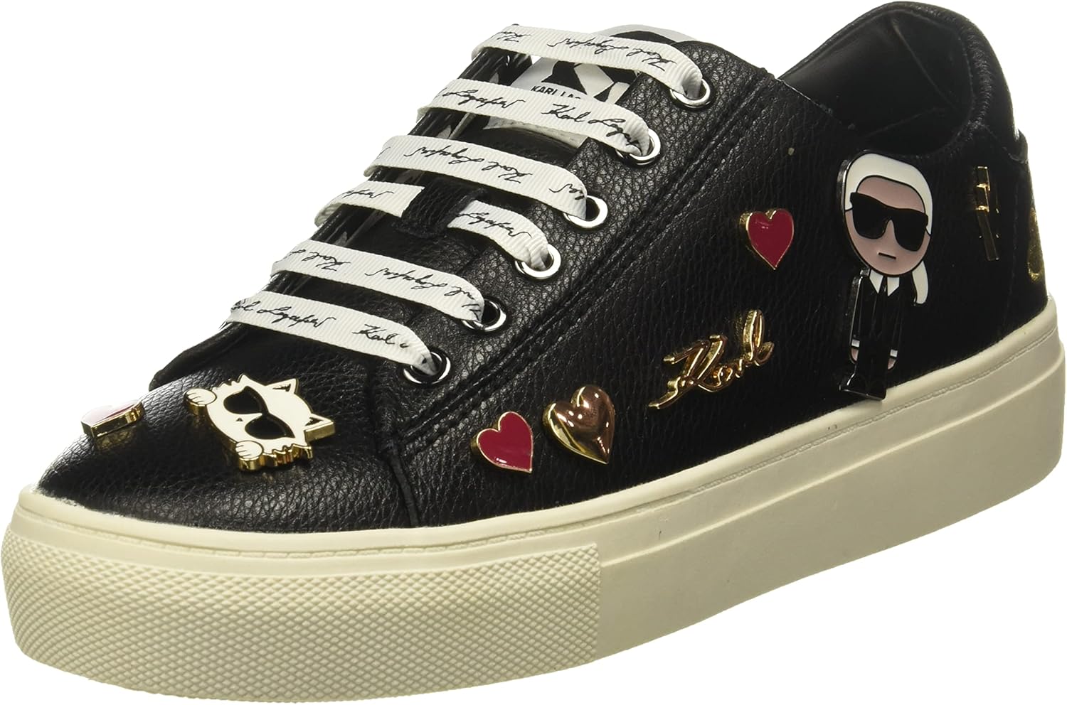 Karl Lagerfeld Womens Cate Pins Lace Up Platform Sneakers Review