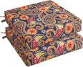 Outdoor Chair Cushions Pack of 2 - Water Resistant 24in x 24in x 4in