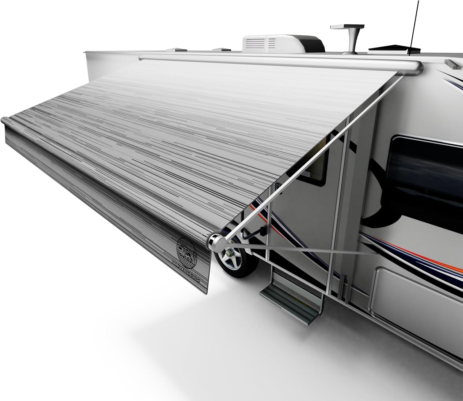 RV Awning Fabric Replacement 17ft Heavy-Duty Vinyl for Campers