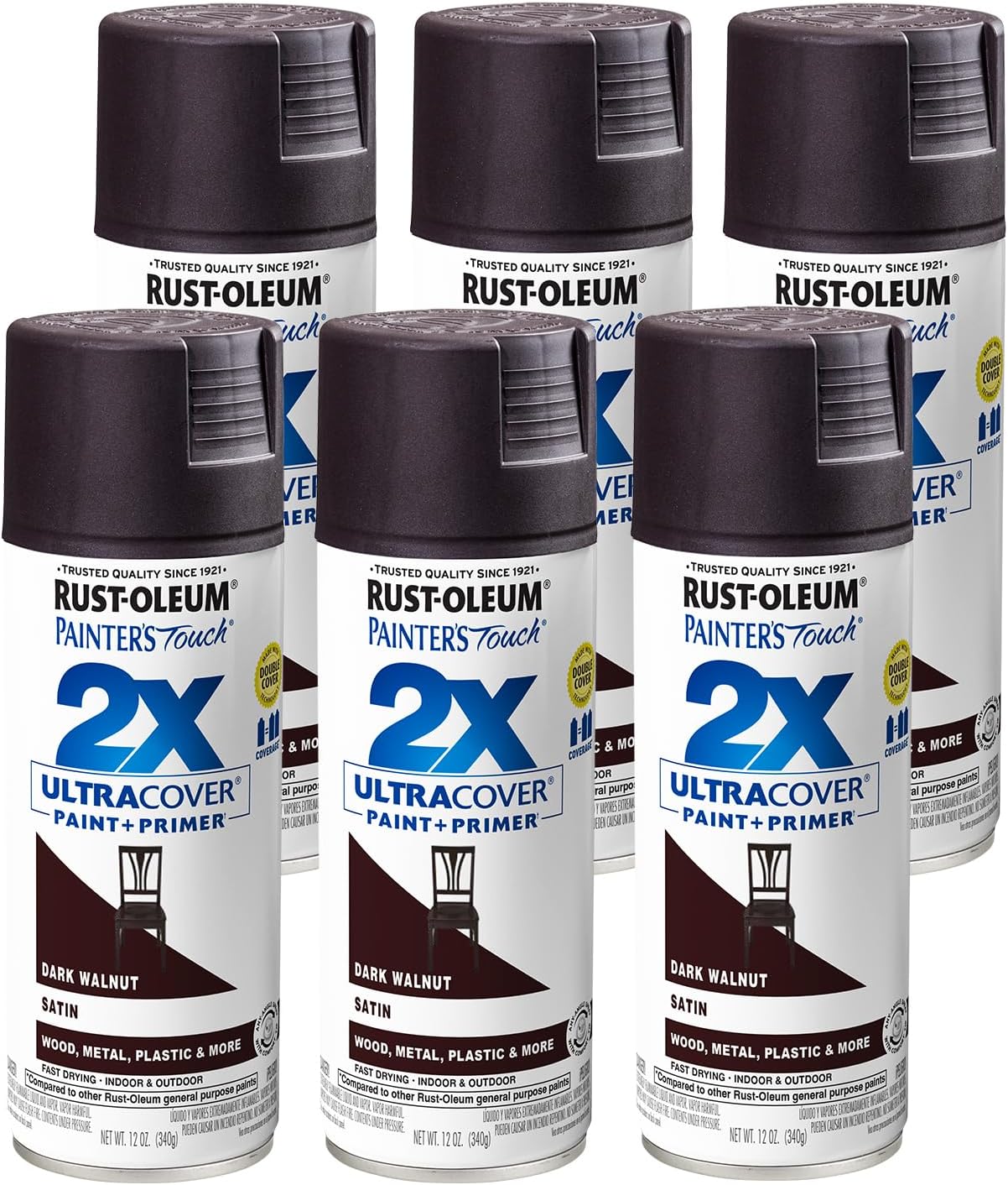Rust-Oleum Painter's Touch 2X Ultra Cover Spray Paint 6 Pack