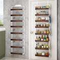bukfen Over the Door Pantry Organizer 8-Tier Adjustable - Space Saving