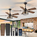 Depuley 42in Ceiling Fans with Lights 2 Pack - Farmhouse Dual Finish