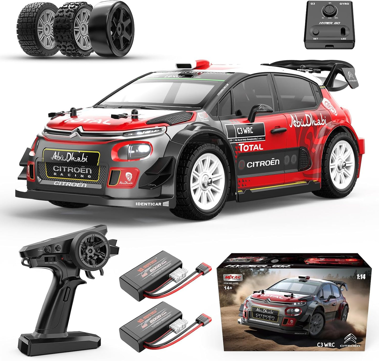 Hyper GO 14303 Citroen C3 Fast RC Cars for Adults - 40mph Speed