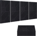BUBOS Thickened Acoustic Panels 4 Pack - Self-Adhesive Sound Absorbing