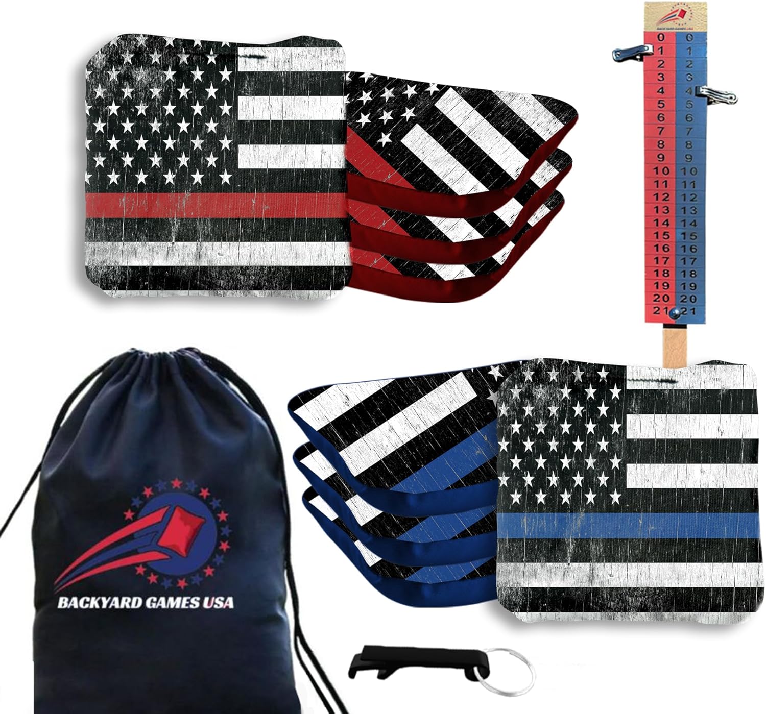 Pro Cornhole Bags Set of 8 for Tournament Play - USA Made