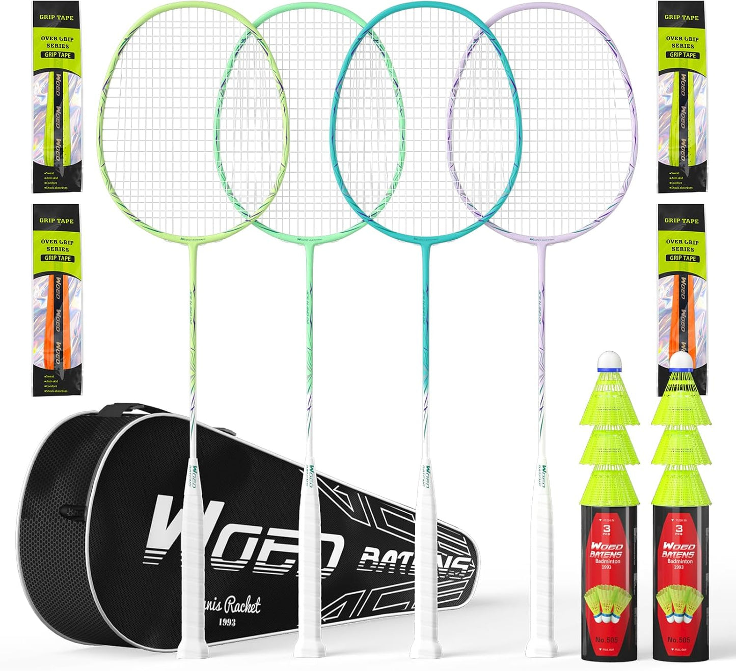 Professional Carbon Fiber Badminton Rackets for Backyard Fun
