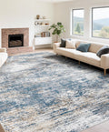 9x12 Area Rug for Living Room - Washable Modern Abstract Soft Non Slip