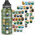 Nefeeko 32oz National Parks Water Bottle - Insulated Adventure Bottle
