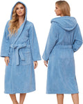 Hooded Bathrobes for Women - Quick Dry, Soft Long Towel Robe