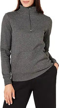 Long-Sleeve Fleece Quarter-Zip Top - Comfortable Layering Essential