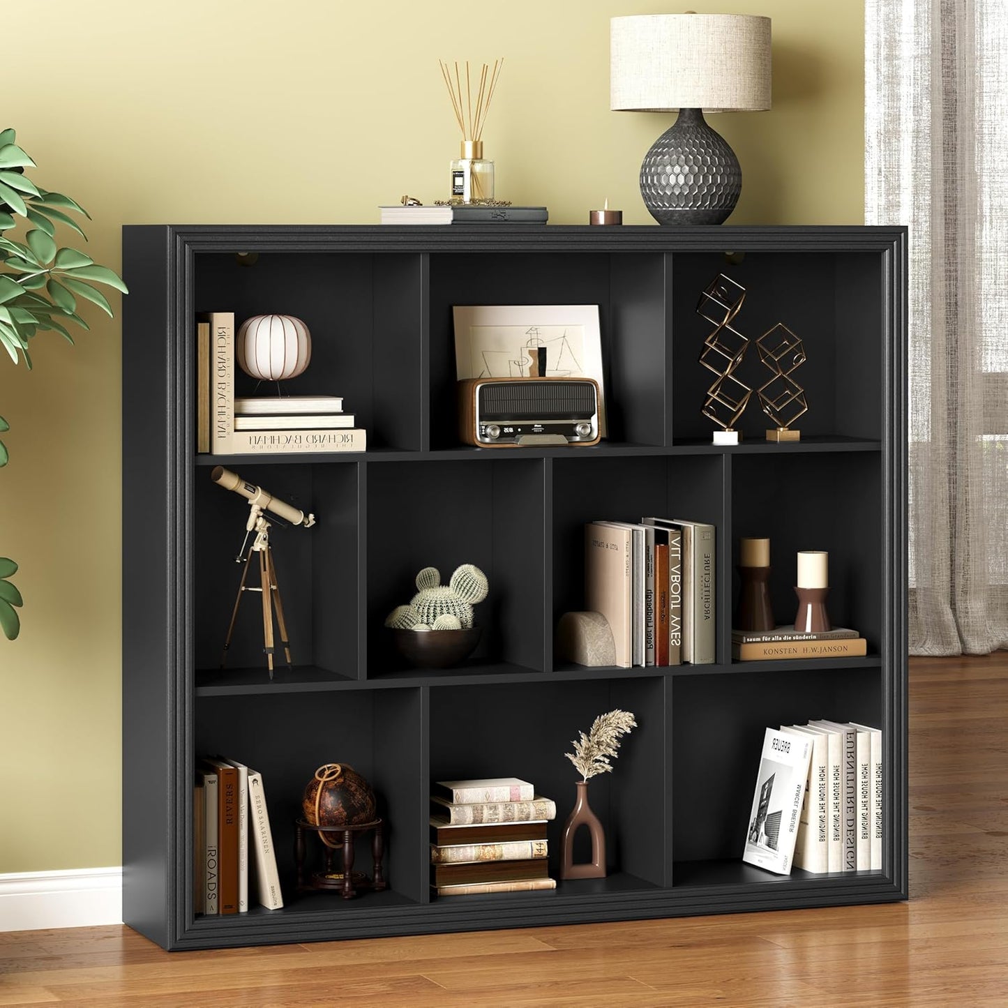 Spacious 10-Cube Book Shelf for Modern Home Office & Living Room