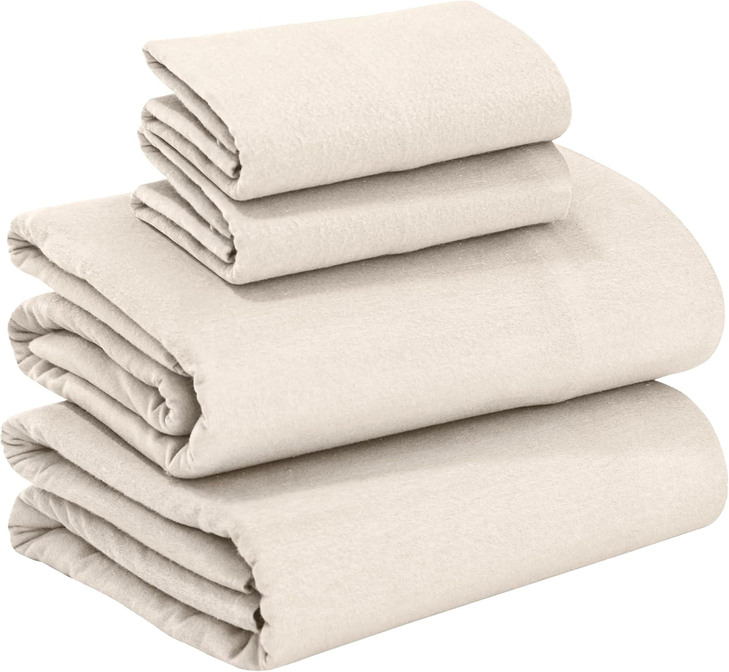RUVANTI 100% Cotton Flannel Sheets King Size for Cozy Comfort