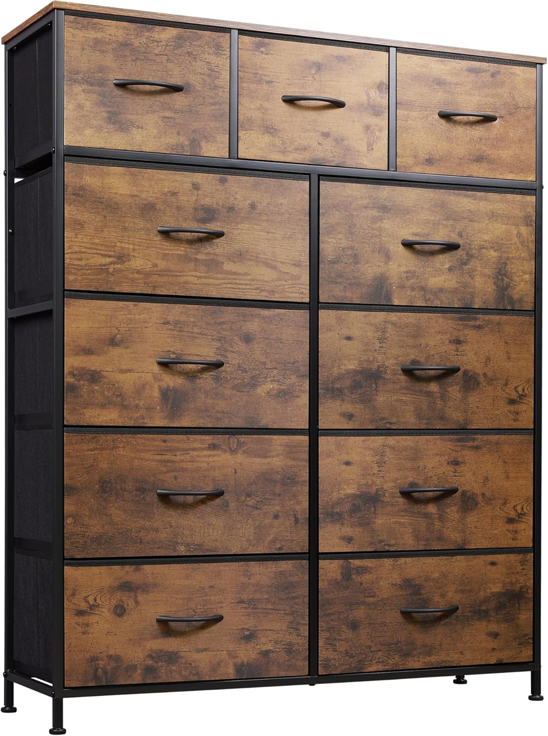 WLIVE Storage Organizer Unit with 11 Fabric Bins for Home