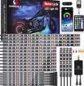 Motorcycle LED Light Kit 24Pcs Underglow with Brake & Turn Signal