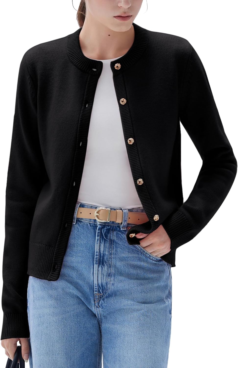 SUUKSESS Women Chunky Cashmere Cardigan for Trendy Fall Fashion