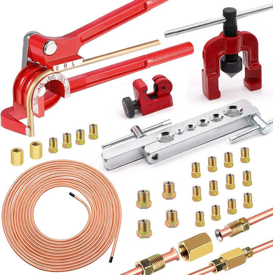 smseace 26Pack 1/4 Inch Brake Line Kit for Easy Installation