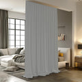 Room Divider Curtains for Ceiling Track Rod - 15 ft x 9 ft Blackout