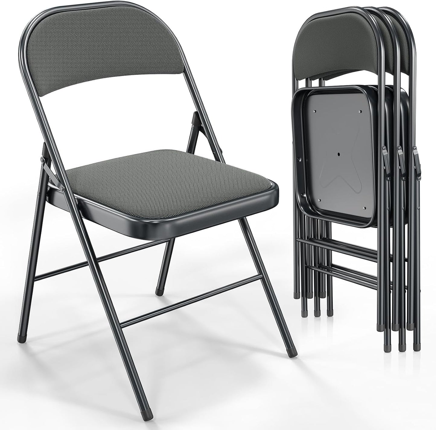 Folding Chairs with Padded Seats for Comfort and Durability