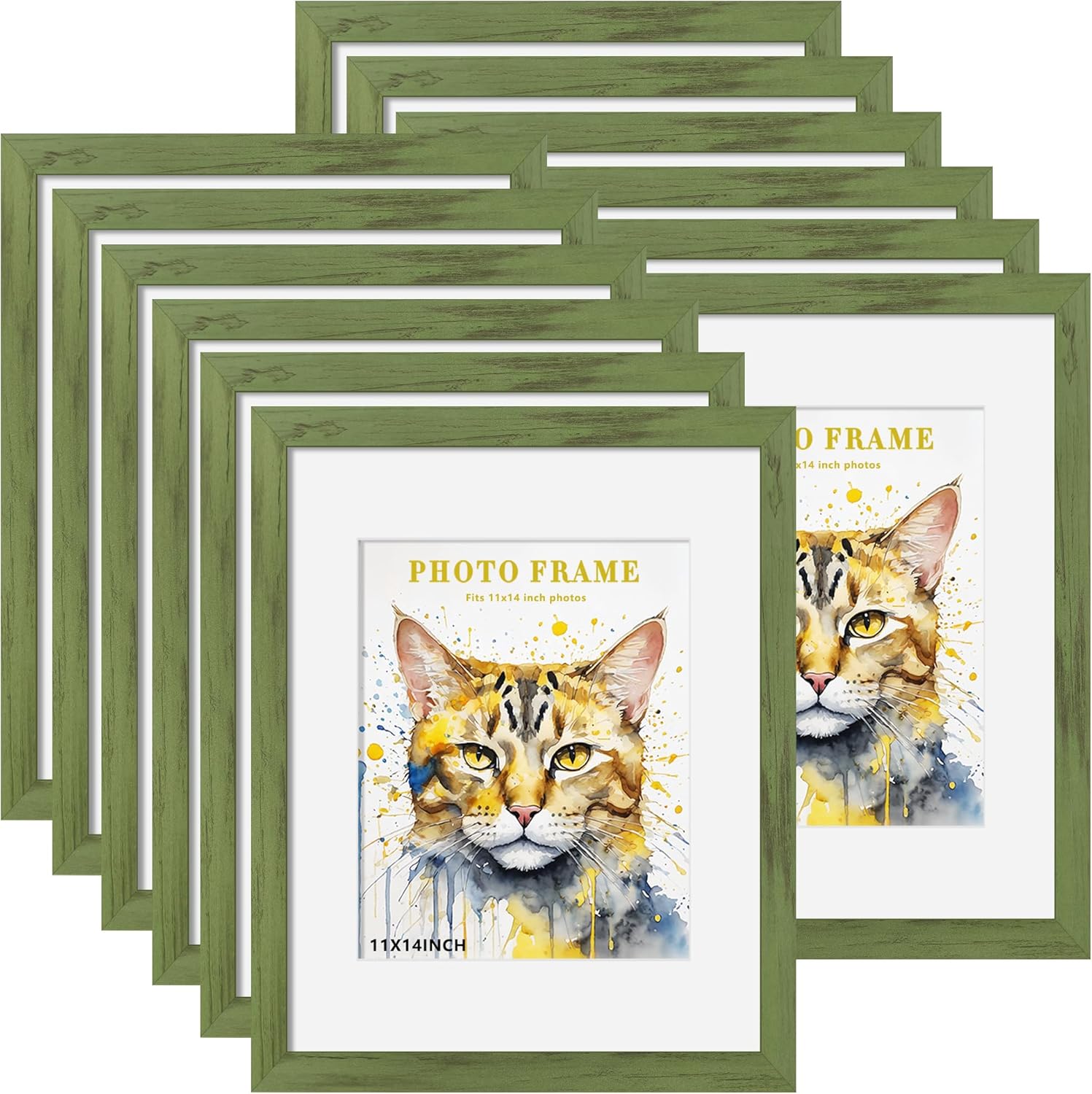 Picrit 11x14 Picture Frame Set of 12 for Home and Office