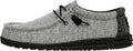 Hey Dude Mens Wally Stretch Poly Slip-On Loafers - Lightweight Comfort