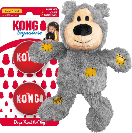 KONG Wild Knots & Balls Chew Set - Durable Fetch Fun