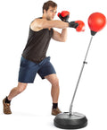 Punching Bag with Stand Adjustable Speed Bag for Teens & Adults